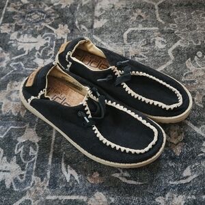 Hey Dude Black & Tan Loafers *NWOT